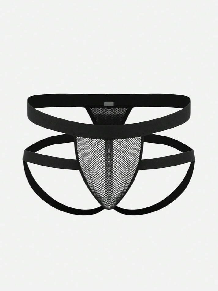 FANDY Men's Solid Color Hollow Out Design Elastic waist Briefs Underwear